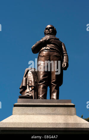 Monument à Daniel Webster dans Central Park à New York, un important homme d'État américain au cours de la période d'avant. Dans le 1870 Banque D'Images