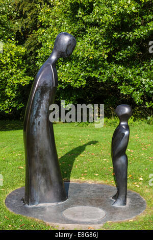 Sculpture dans le parc du Musée National d'Irlande Country Life, Turlough, Castlebar, Comté de Mayo en Irlande Banque D'Images