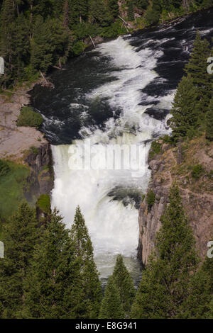 Vue de la basse mesa falls à partir d'un point de vue sur la pittoresque dans l'ouest par l'Idaho Banque D'Images