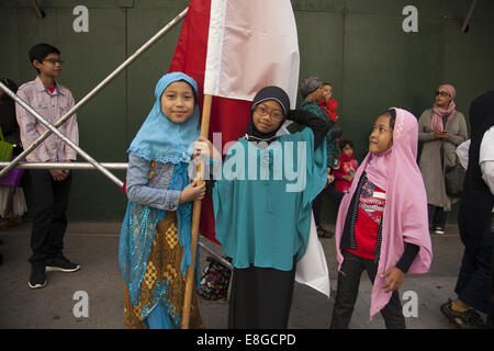 Musulman annuel Day Parade sur Madison Avenue, New York City Banque D'Images