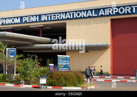 Entrée de l'aéroport international de Phnom Penh, Cambodge Banque D'Images