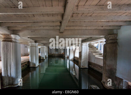 Le bain public du Temple de la Dent Sacrée, Sri Dalada Maligawa, temple bouddhiste, Kandy, Sri Lanka, Province centrale Banque D'Images