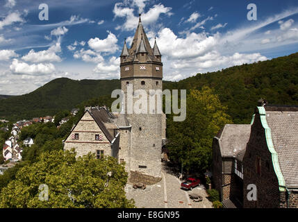 Burg Altena Castle, Altena, région du Sauerland, Rhénanie du Nord-Westphalie, Allemagne Banque D'Images