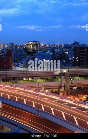 La ville de Tokyo et du ciel Banque D'Images