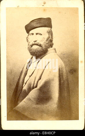 Carte de visite photographie de Giuseppe Garibaldi Banque D'Images