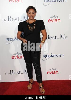 Los Angeles, CA, USA. Oct 7, 2014. Donna Duplantier au niveau des arrivées POUR LE MEILLEUR DE MOI Première Mondiale, Regal Cinemas LA Live, Los Angeles, CA, le 7 octobre 2014. Credit : Dee Cercone/Everett Collection/Alamy Live News Banque D'Images