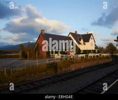 Corrour House Restaurant, Station sur la ligne de chemin de fer West Highland, près de Rannoch Moor, Ecosse, Royaume-Uni Banque D'Images