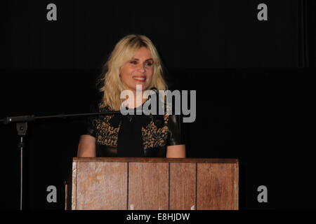 Hollywood, Californie, USA. 8 octobre, 2014. Polish Film Festival Los Angeles 2014.Egyptian Theatre, à Hollywood, CA.10/07/2014.Emmanuelle Seigner Crédit : ZUMA Press, Inc./Alamy Live News Banque D'Images