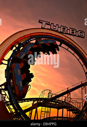 Roller Coaster, Brighton Pier. Banque D'Images