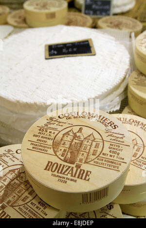Coulommiers Seine-et-Marne. Fromages. Banque D'Images