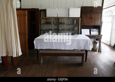 L'hôpital Albert Schwietzer. Le musée. Lambaréné. Le Gabon. Banque D'Images