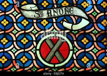 St Andrew's symbole : la croix Banque D'Images