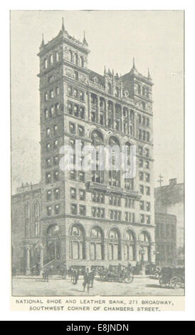 (King1893NYC) pg734 de la CHAUSSURE ET DU CUIR NATIONAL BANK, 271 Broadway, angle sud-ouest de Chambers Street Banque D'Images