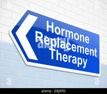 L'hormonothérapie concept. Banque D'Images