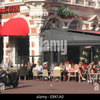 Grand Cafe l'Opéra Rembrandt Square Amsterdam Pays-Bas Banque D'Images