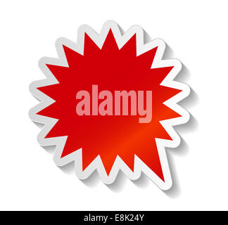 Les Bulles rouges autocollants Vector Illustration. EPS10 Banque D'Images