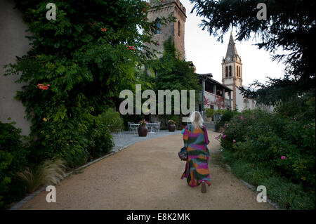 La France. Hôtel Chateau De Creissels dans le petit village de Peyre est une commune française, située dans le département de l'Aveyron dans le sud de la France Banque D'Images