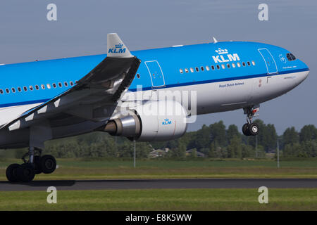 KLM Royal Dutch Airlines Airbus A330 départ Banque D'Images