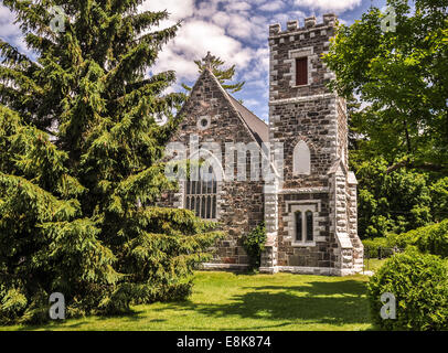 St.George's Anglican Church, Sibbald Point l'Ontario Canada. Banque D'Images