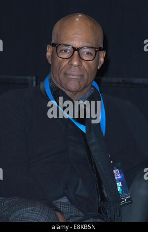 Stars Star Trek à destination Star Trek 3 à la convention du ventilateur à Excel, Londres. L'acteur Michael Dorn Banque D'Images