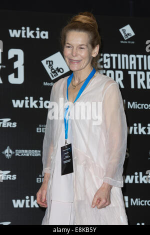 Stars Star Trek à destination Star Trek 3 à la convention du ventilateur à Excel, Londres. L'actrice Alice Krige. Banque D'Images