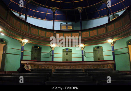 L'intérieur de la Gaiety Theatre restauré à Shimla au pied de l'himalaya Banque D'Images