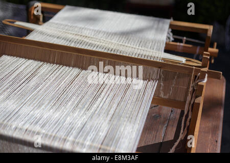 Vieille machine à filer Banque D'Images