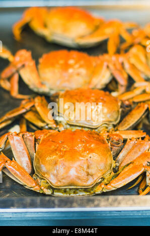 Les crabes chinois, l'un des populaires cuisine chinoise. Banque D'Images