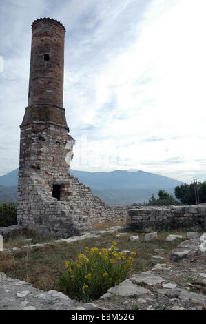 Vues de Berat dans le sud de l'Albanie, site du patrimoine mondial Banque D'Images