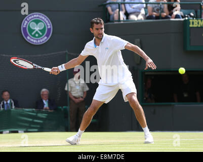 Marin Cilic (CRO),de Wimbledon 2014, Londres, Angleterre Banque D'Images