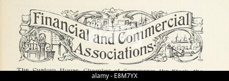 Une illustration de 1893 de *King*, représentant une scène New-yorkaise, montrant une vue des rues et des bâtiments de la ville. Le croquis capture le paysage urbain de la fin du XIXe siècle, reflétant le style architectural et l'atmosphère de l'époque. Banque D'Images