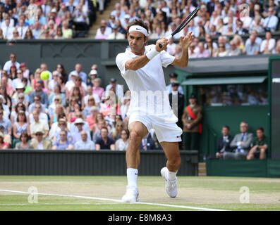 Roger Federer (SUI), de Wimbledon en 2014, Londres, Angleterre. Banque D'Images