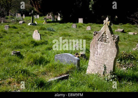 Vieux cimetière pierres tombales commun southampton hampshire angleterre Banque D'Images