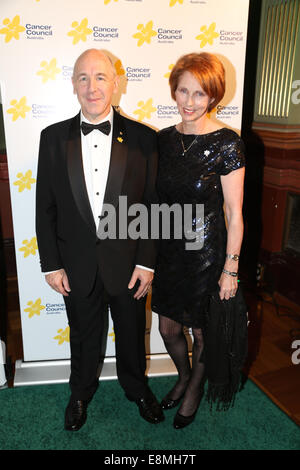 Sydney Town Hall, 483 George Street, Sydney, NSW, Australie. 10 octobre 2014. Sur la photo sont les invités. La superstar Pop Ronan Keating a accueilli les émeraudes & Ivy boule pour recueillir des fonds pour le Cancer Council Australia. Crédit : Copyright 2014 Richard Milnes/Alamy Live News. Banque D'Images