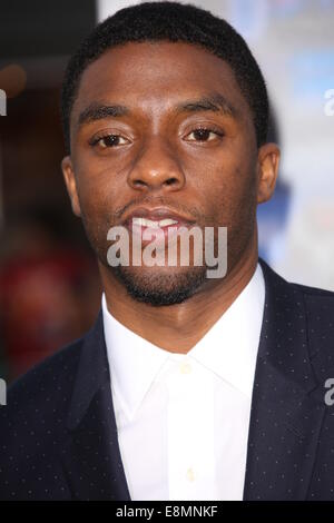 Projet de jour Los Angeles Première Mondiale au Regency Village Theatre comprend : Chadwick Boseman Où : Westwood, California, United States Quand : 07 Avr 2014 Banque D'Images