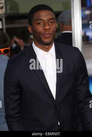 Projet de jour Los Angeles Première Mondiale au Regency Village Theatre comprend : Chadwick Boseman Où : Westwood, California, United States Quand : 07 Avr 2014 Banque D'Images