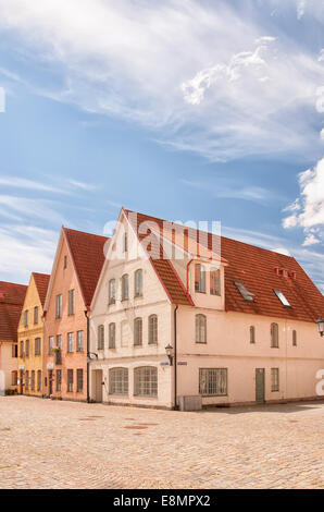 Flats est un nouveau projet de logement classique construit dans la municipalité de Staffanstorp dans la région de Skane du sud de la Suède. Banque D'Images