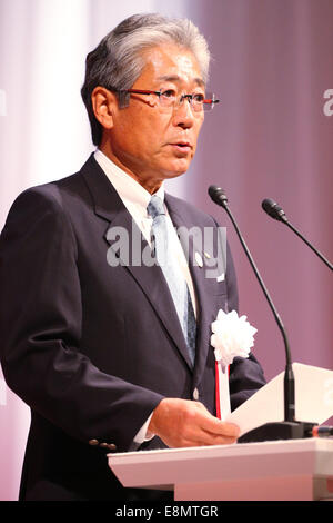 Tokyo, Japon. Oct 11, 2014. Tsunekazu Takeda, 10 octobre 2014 : célébration de la mémoire des Jeux Olympiques de Tokyo en 1964 est tenu au PALACE HOTEL TOKYO. Beaucoup de l'olympienne qui ont participé aux Jeux Olympiques de Tokyo a réuni à Tokyo, Japon. © AFLO SPORT/Alamy Live News Crédit : AFLO Co.,Ltd/Alamy Live News Banque D'Images