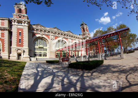 Ellis Island National Monument New York Harbor Banque D'Images