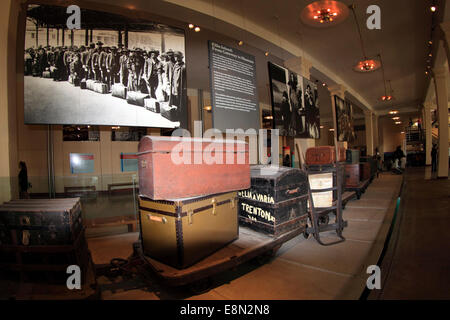 Ellis Island National Monument New York Harbor Banque D'Images