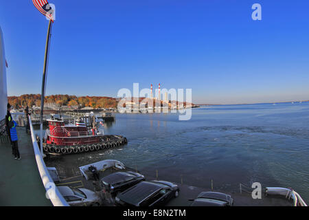 Port Jefferson Harbour Long Island New York Banque D'Images