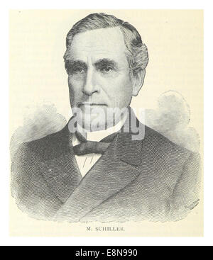 Une illustration vintage de Marcus Schiller, avec une carte détaillée ou un rendu artistique, mettant en valeur son travail et ses contributions au XIXe et au début du XXe siècle. Banque D'Images