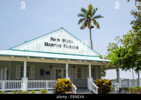 West Palm Beach Florida,North Flagler Drive,Currie Park,Palm Beach Maritime Museum,front,entrée,FL140524015 Banque D'Images