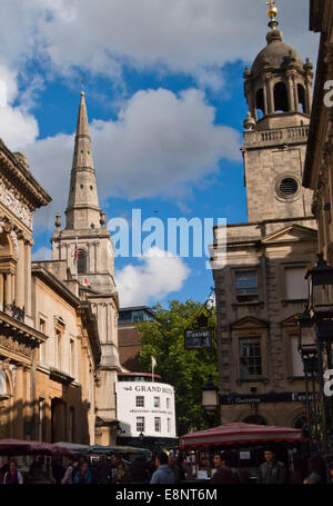 Le centre-ville de Bristol England UK Rue Maïs Banque D'Images