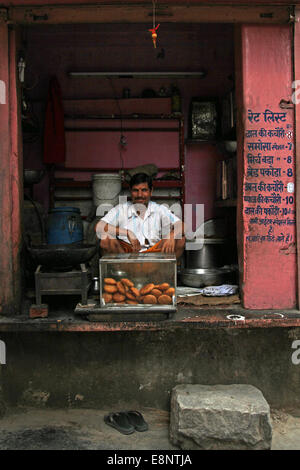 Food à Jaipur, Inde Banque D'Images