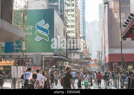 Hong Kong, 12 octobre 2014. Les gens continuent à occuper Mongkok, comme l'un de la zone occupée à Hong Kong. Credit : kmt rf/Alamy Live News Banque D'Images