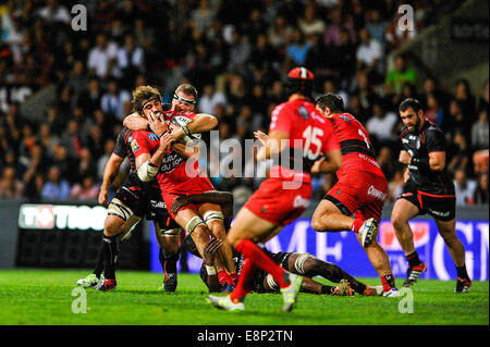 Toulouse, France. 12 octobre, 2014. Top14 Rugby Union, Toulouse, par rapport à Toulon. Credit : Action Plus Sport Images/Alamy Live News Banque D'Images