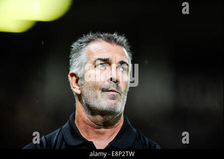 Toulouse, France. 12 octobre, 2014. Top14 Rugby Union, Toulouse, par rapport à Toulon. Jacques Delmas (ECR) : Action de Crédit Plus Sport Images/Alamy Live News Banque D'Images