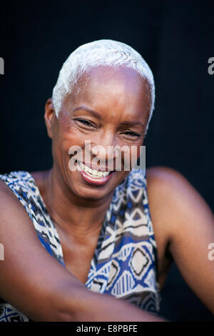 Portrait of a senior woman smiling Banque D'Images