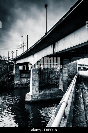 Ponts sur la rivière Schuylkill à Philadelphie, Pennsylvanie. Banque D'Images